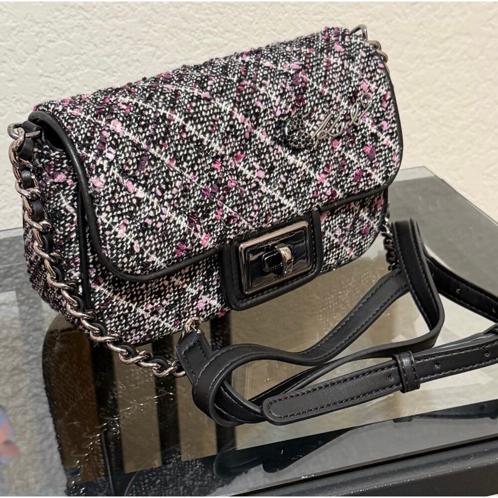 Karl Lagerfeld Paris Agyness Small Flap Crossbody - Picture 9 of 9